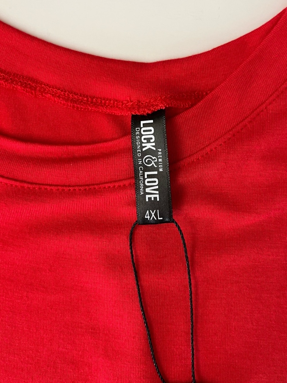 Premium Lock & Love | NWT Red Dolman Sleeve Draped Tunic - Picture 4 of 8